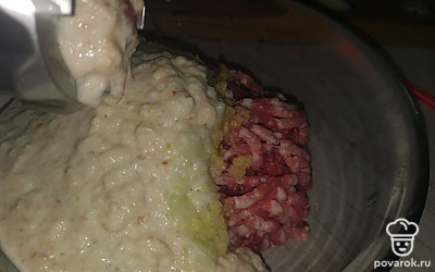 Все ингредиенты перемалываем. 