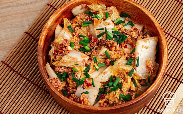 Кимчи с сайрой — Рецепт с фото