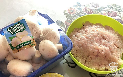 Фарш берем готовый или делаем сами.