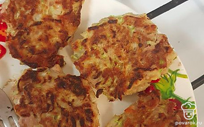 Котлеты из тунца с овощами и рисовой мукой — Рецепт с фото