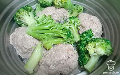 Готовьте на пару 30 минут.