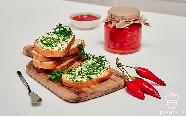 Тост с укропом — Рецепт с фото