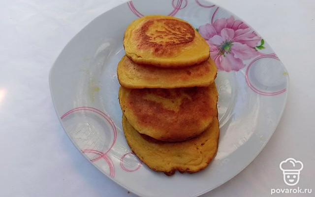 Нежные ванильные оладушки с тыквой — Рецепт с фото