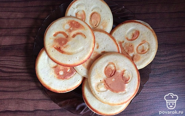 Оладьи «Смайлики» — Рецепт с фото