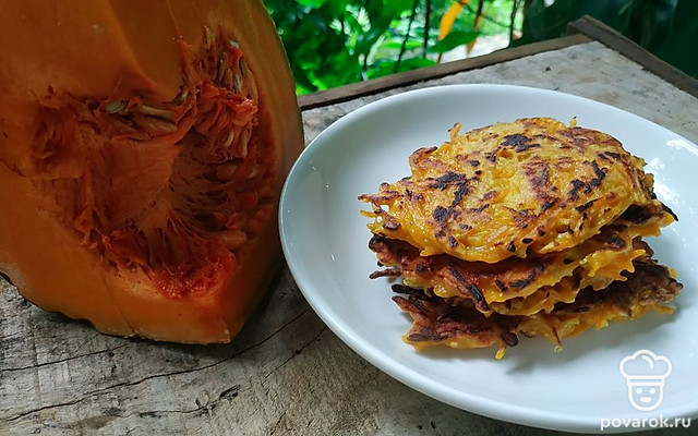 Тыквенные оладьи десертные — Рецепт с фото