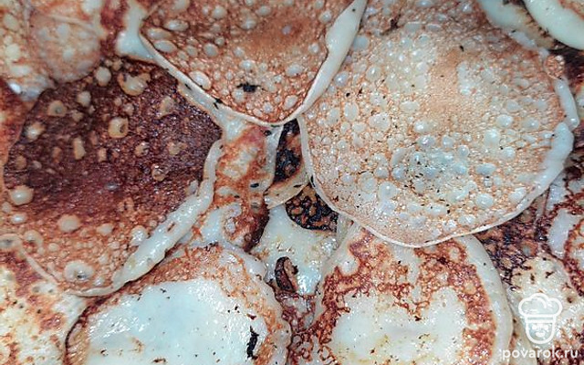 Тонкие оладушки — Рецепт с фото