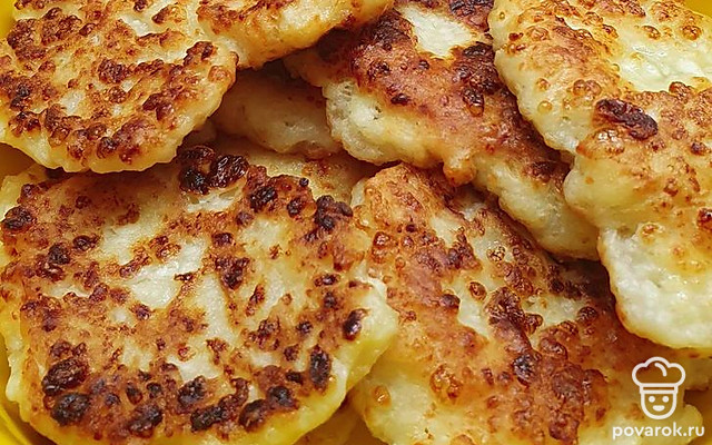 Творожные оладьи из рисовой муки — Рецепт с фото