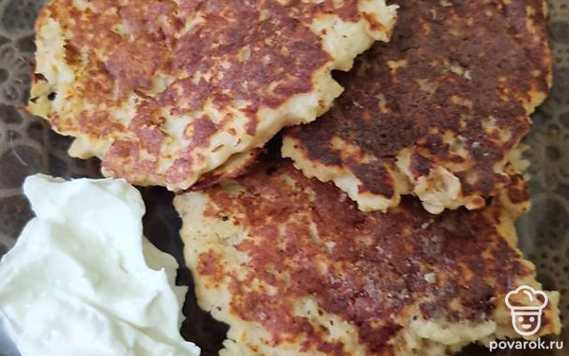 Яблочные оладушки из рисовой муки — Рецепт с фото