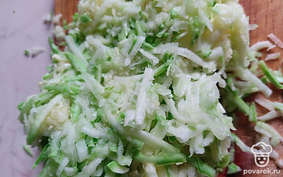 Трём кабачок.