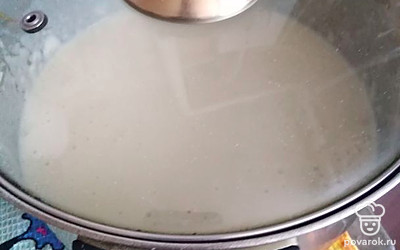 Поставьте тесто в тёплое место минут 30.