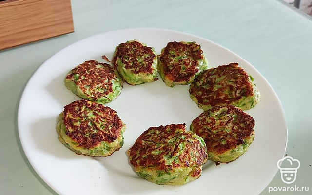 Оладушки из кабачков с рисовой мукой — Рецепт с фото