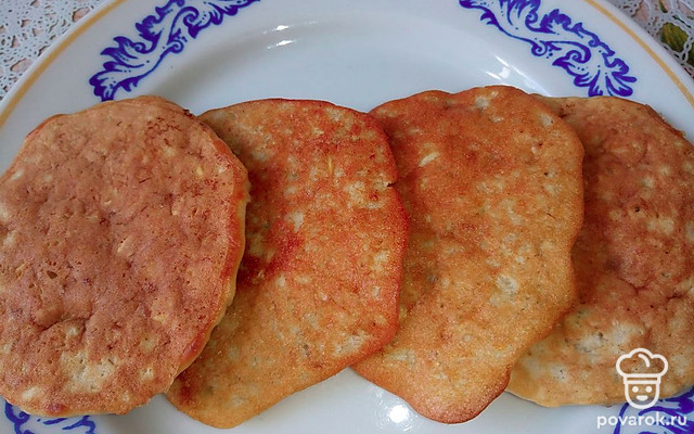 Овсяные оладьи с бананом — Рецепт с фото