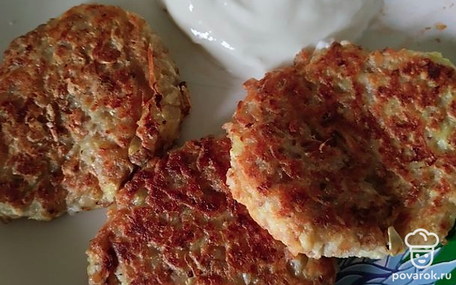 Гречнево-кабачковые оладьи — Рецепт с фото