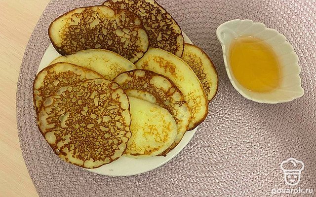 Домашние оладушки на кефире и рисовой муке — Рецепт с фото