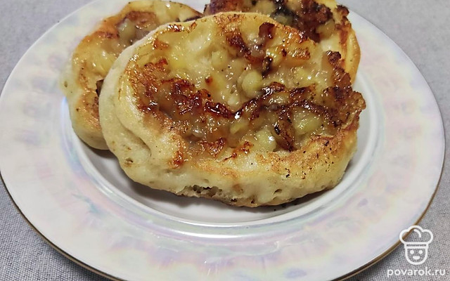 Оладьи с банановым припеком — Рецепт с фото