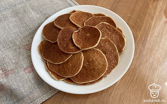 Овсяные оладьи на молоке — Рецепт с фото