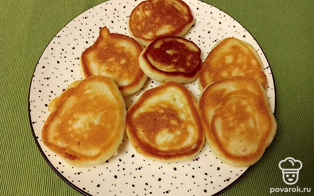 Оладушки на сметане — Рецепт с фото