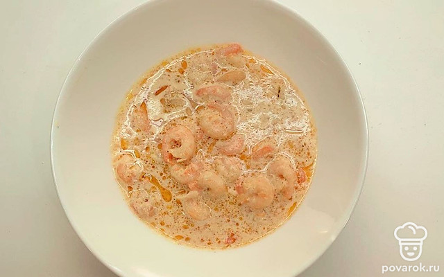 Креветки в соусе с пармезаном — Рецепт с фото