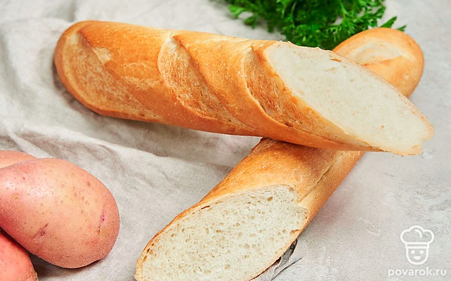 Багет с картошкой — Рецепт с фото
