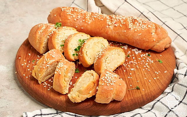 Багет со сметаной — Рецепт с фото