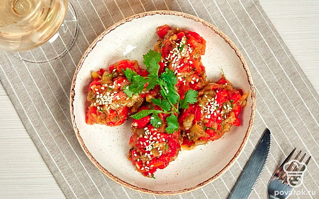 Аджапсандали на мангале — Рецепт с фото