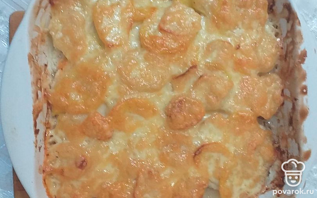 Картофельная запеканка с фаршем под сырной шапочкой — Рецепт с фото