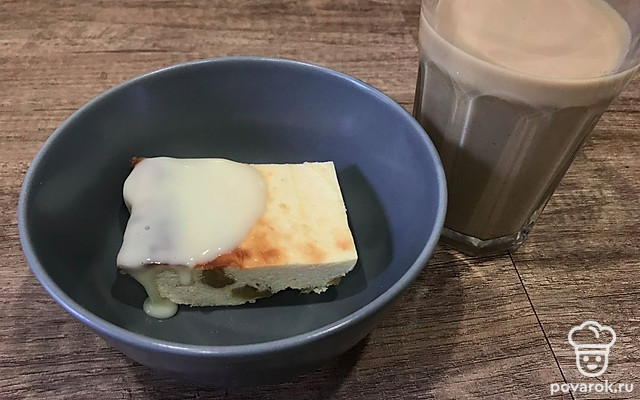 Творожная запеканка без муки с курагой — Рецепт с фото