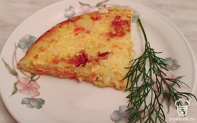 Рисовая запеканка с морковью и специями — Рецепт с фото