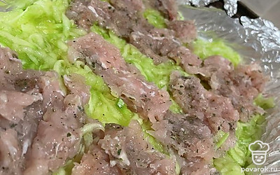 2 слой - фарш.