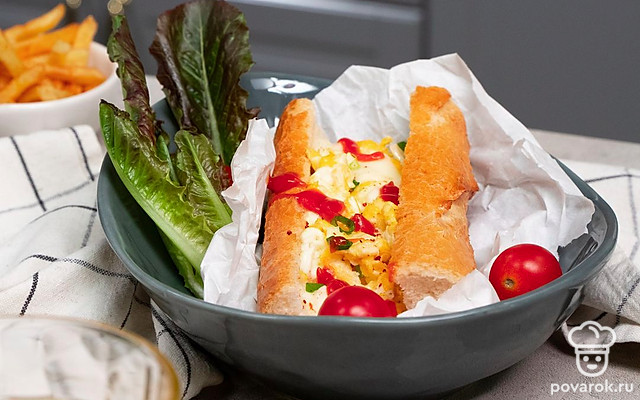 Багет с брынзой — Рецепт с фото