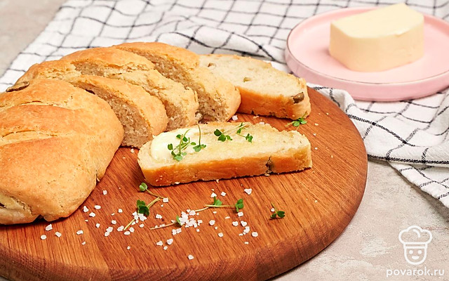 Багет с оливками — Рецепт с фото