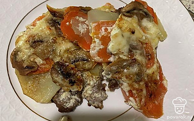 Сверху можете натереть сыр. 