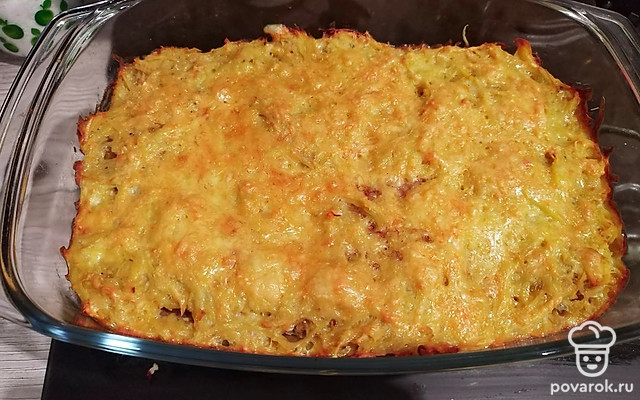 Обалденная запеканка из картофеля с фаршем — Рецепт с фото