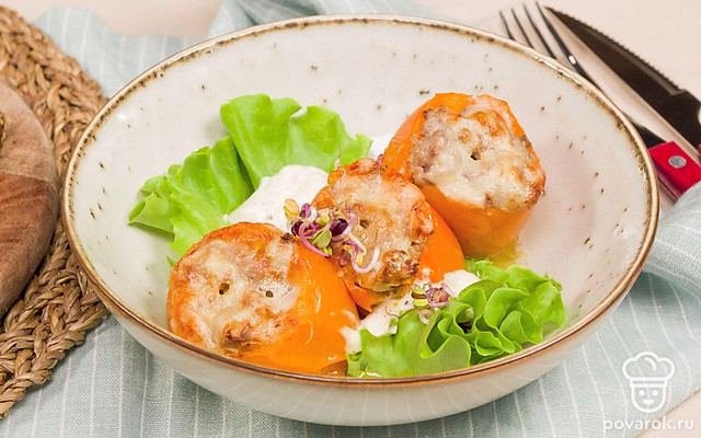 Фаршированные помидоры в духовке — Рецепт с фото