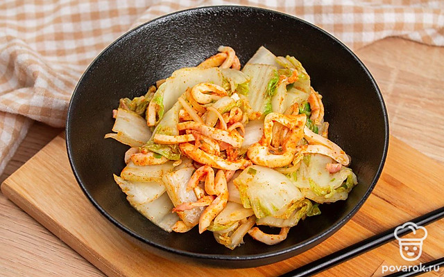 Кимчи с кальмаром — Рецепт с фото