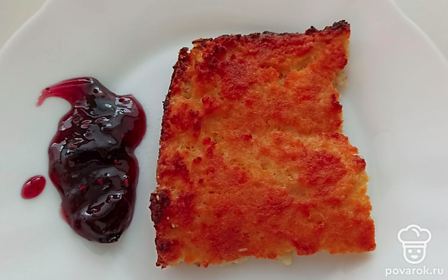 Творожная запеканка с хрустящей корочкой — Рецепт с фото