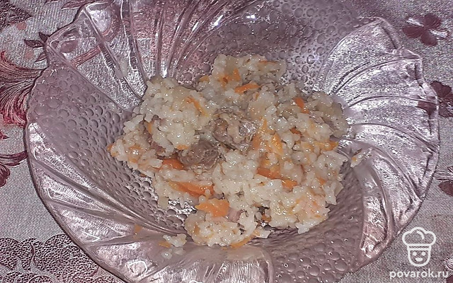 Плов с куриными желудочками — Рецепт с фото