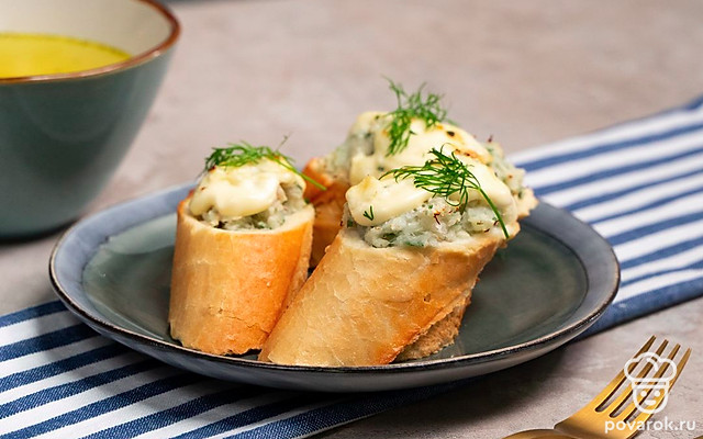 Багет с треской — Рецепт с фото