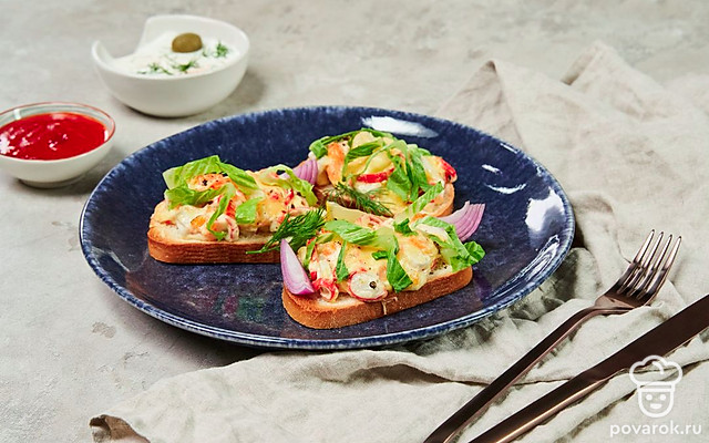 Запеченный тост — Рецепт с фото
