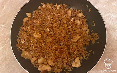 Готовый русский плов получается очень вкусным.