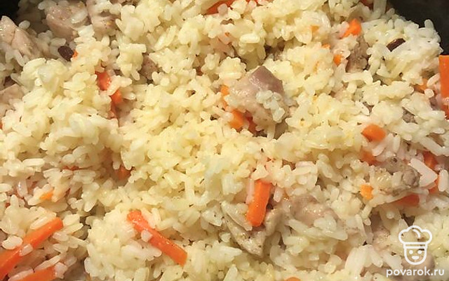 Плов с куриным бедром в мультиварке — Рецепт с фото