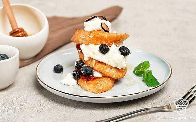 Тост с медом — Рецепт с фото