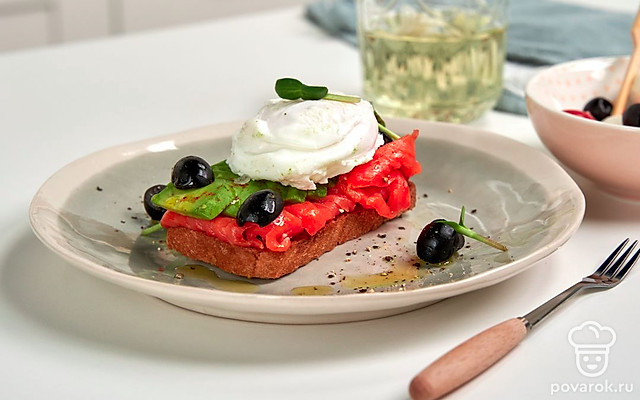 Тост с филе семги — Рецепт с фото