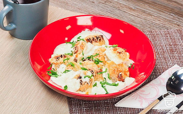 Пельмени в духовке — Рецепт с фото