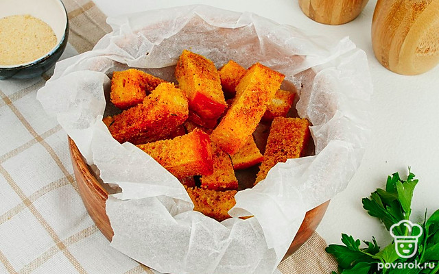 Гренки в микроволновке — Рецепт с фото