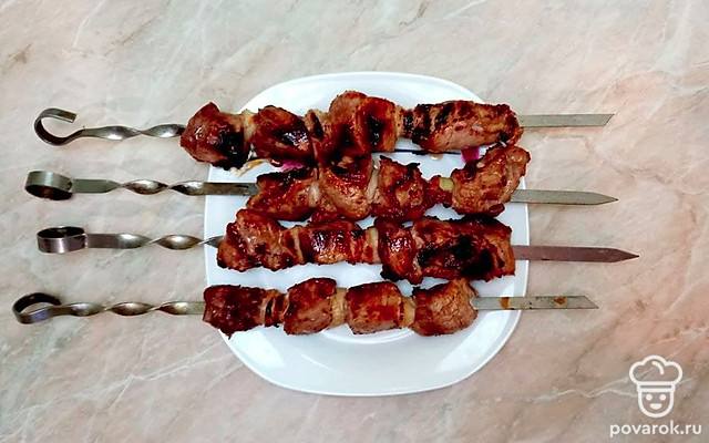 Сочный шашлык из козлятины в маринаде — Рецепт с фото
