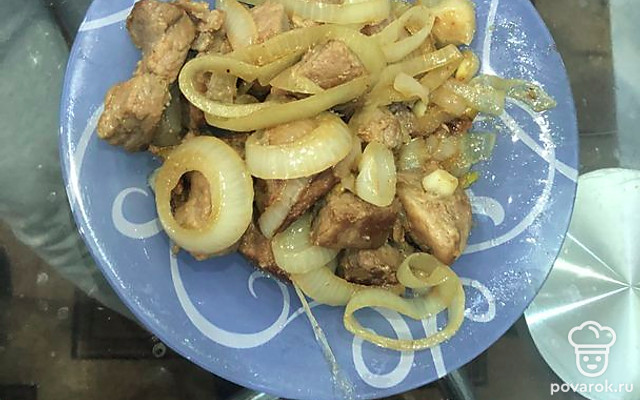 Почти шашлык на сковороде — Рецепт с фото