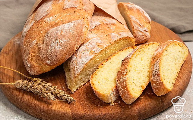 Багет с кукурузной мукой — Рецепт с фото