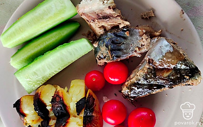 Нежнейшая рыба, отлично сочетается со свежими овощами. Приятного аппетита!