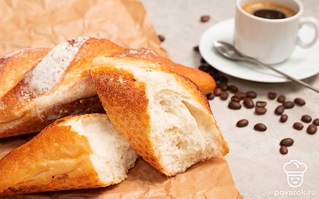Багет к кофе — Рецепт с фото